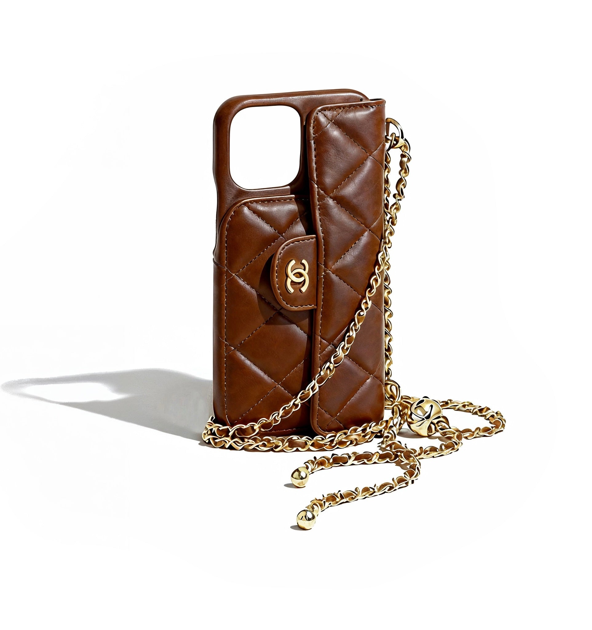 Coque de téléphone CC Marron foncé