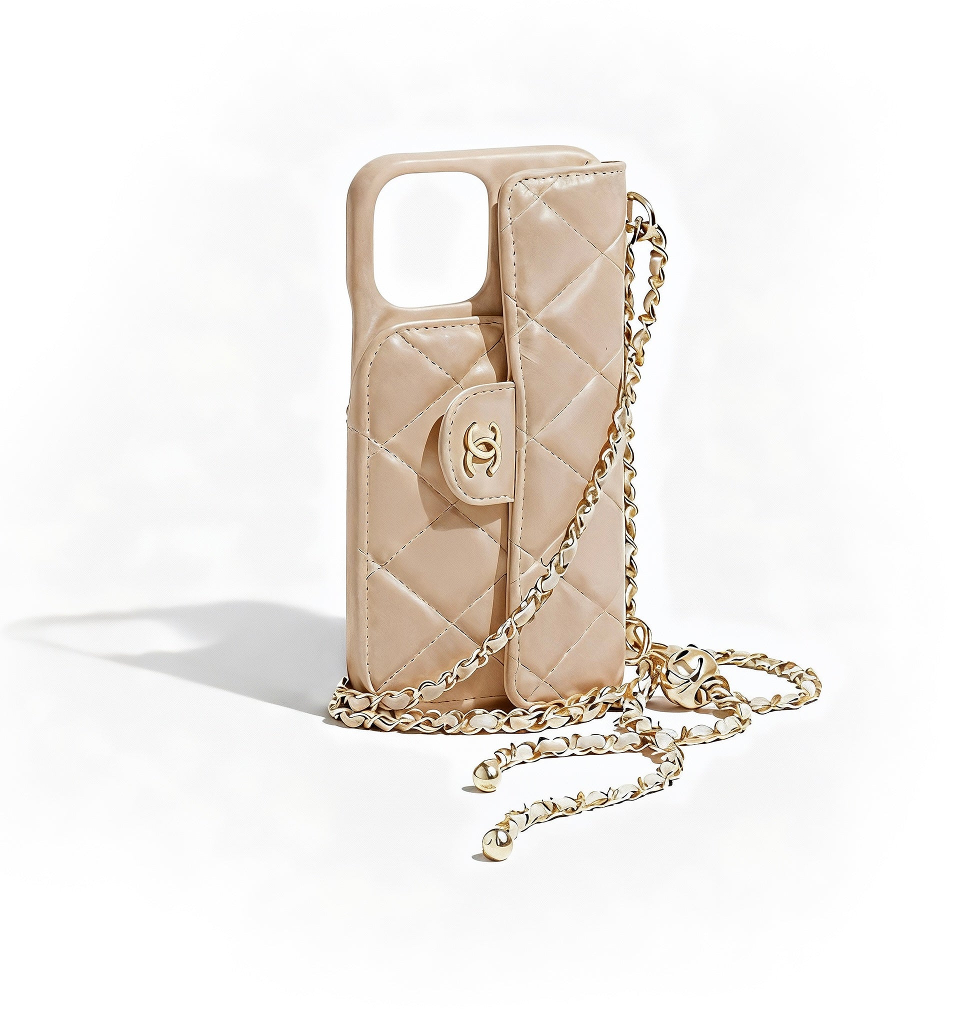 Coque de téléphone CC Beige foncé